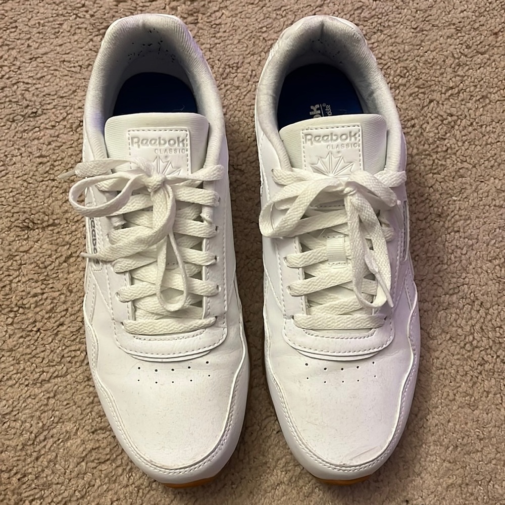 Reebok Classic White Sneakers Size 8.5